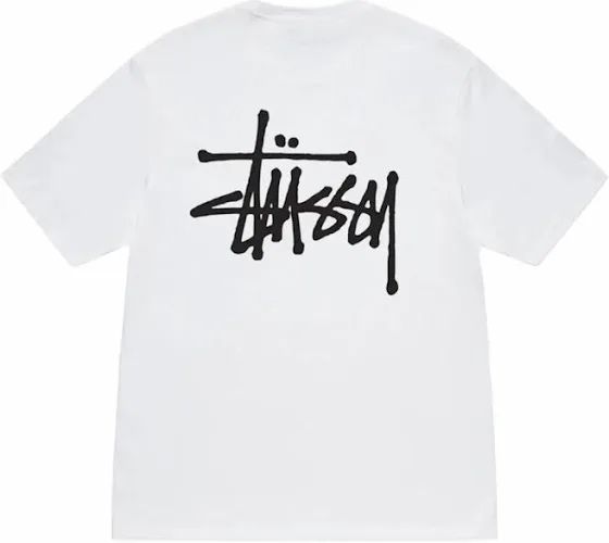 Мужские футболки Stussy Logo Стусси черные белые унисекс тишка шорты