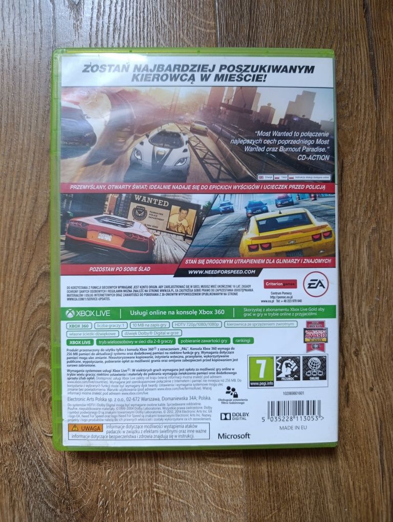 Sprzedam Gre Need for speed Most Wanted Wyprzedaż kolekcji Xbox 360
