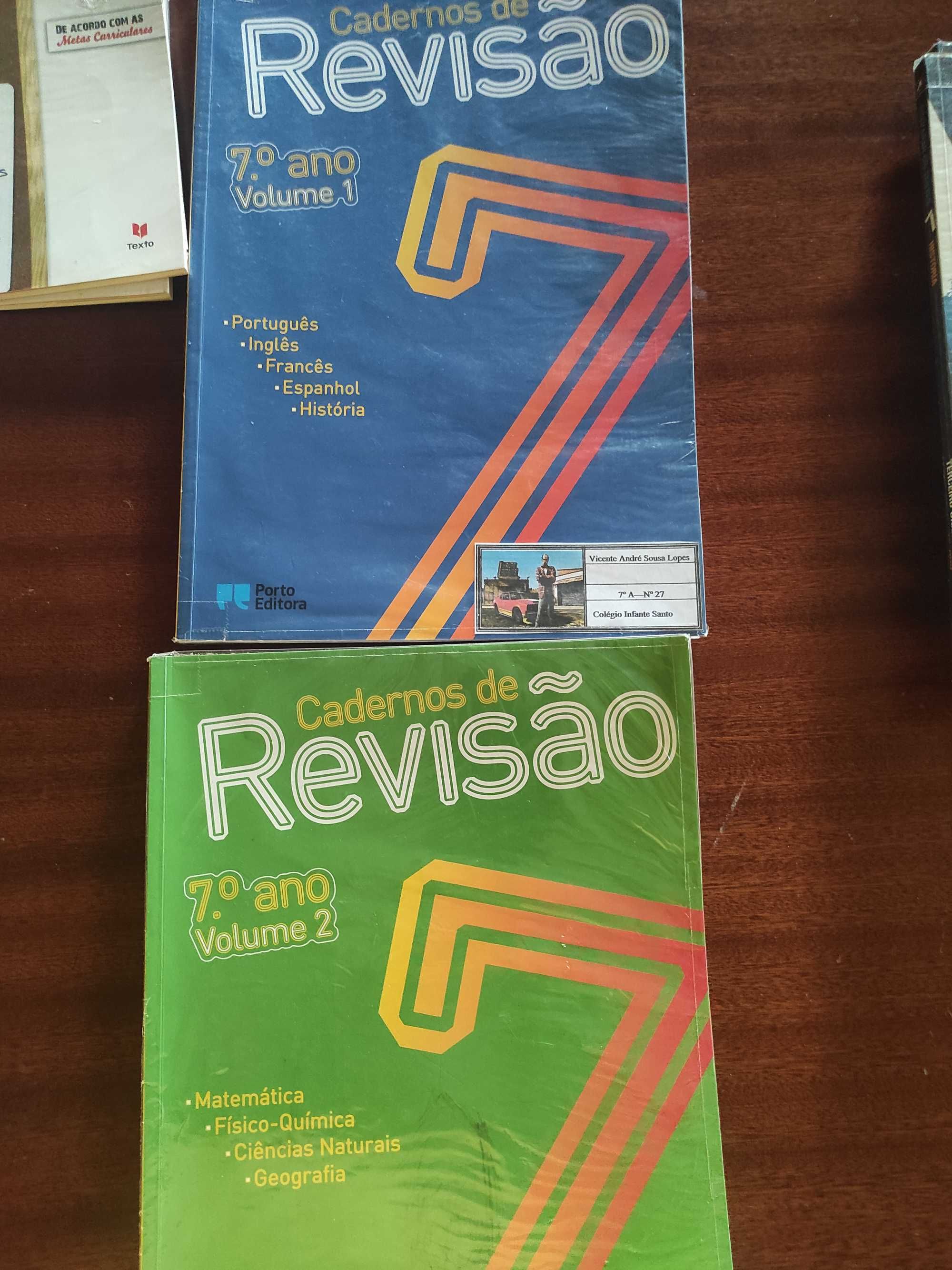 Cadernos de apoio ao estudo 7 ano