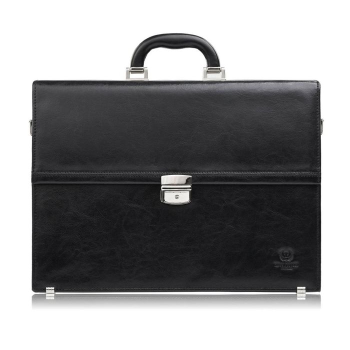 aktówka męska skórzana paolo peruzzi do ręki i na ramię s-44-bl