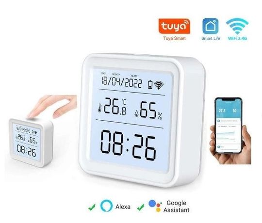 Датчик температуры и влажности Tuya, Smart Live