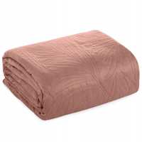 Narzuta 220x240 cm różowy na łóżko kanapę narożnik