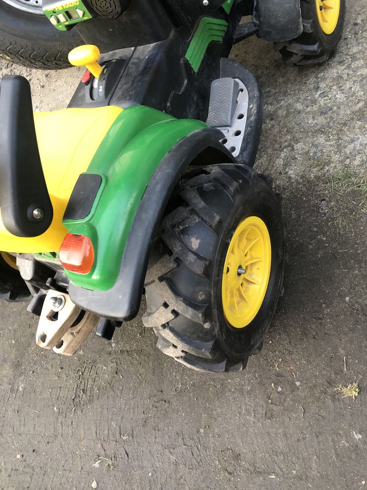 John Deere PEG PEREGO Komplet adaptery koła pompowane gumowe pneumatyc
