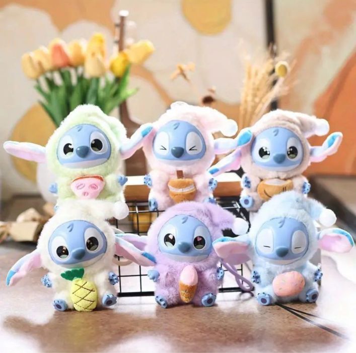 Брелок Стіч Labubu 15 см у коробці-сюрпризі