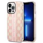 Etui Karl Lagerfeld Mono Vertical Stripe na iPhone 14 Pro 6,1" - różow