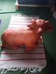 Figura de animal em louça