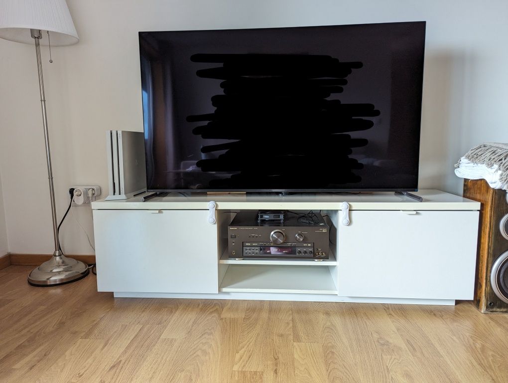 Móvel TV IKEA Branco Brilhante BYAS