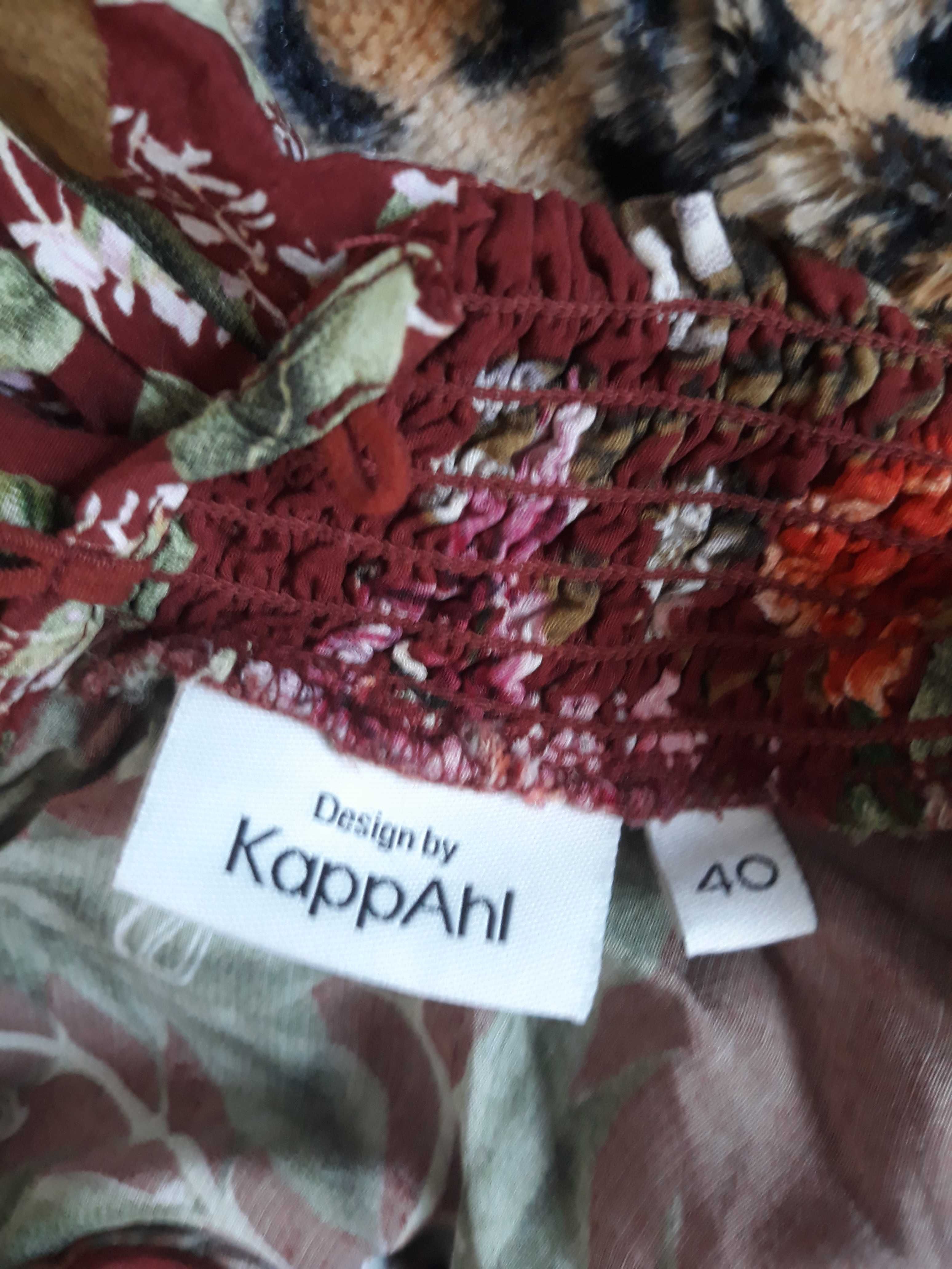 Suknia w kwiaty, 100% wiskoza, L, KappAhl.