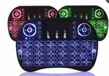 Mini klawiatura bezprzewodowa  SMART TV Podświetlenie LED