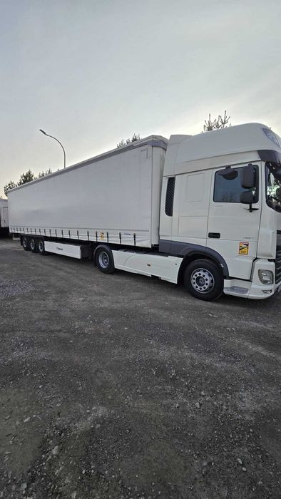 Naczepa Krone Standard, regulowany dach, dwie paleciary