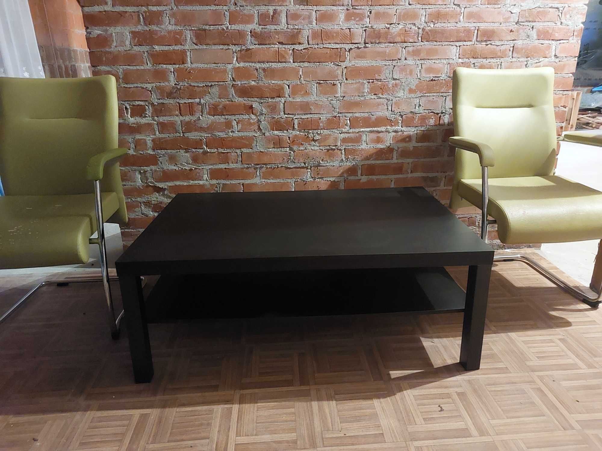 Czarny stolik kawowy dł. 118 x szer. 78 x wys. 45 cm