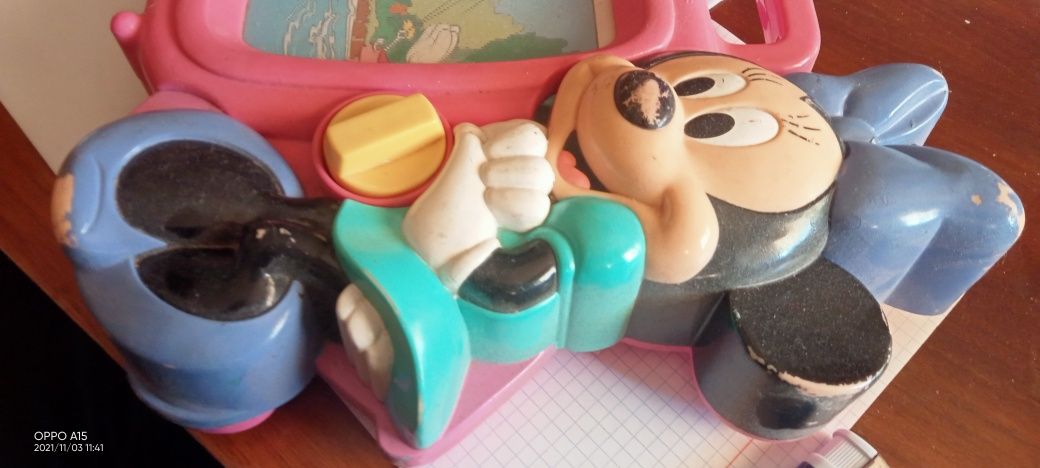 Stara zabawka Miki Mouse Myszka Miki Pies Pluto lata60/70te XXw Disney