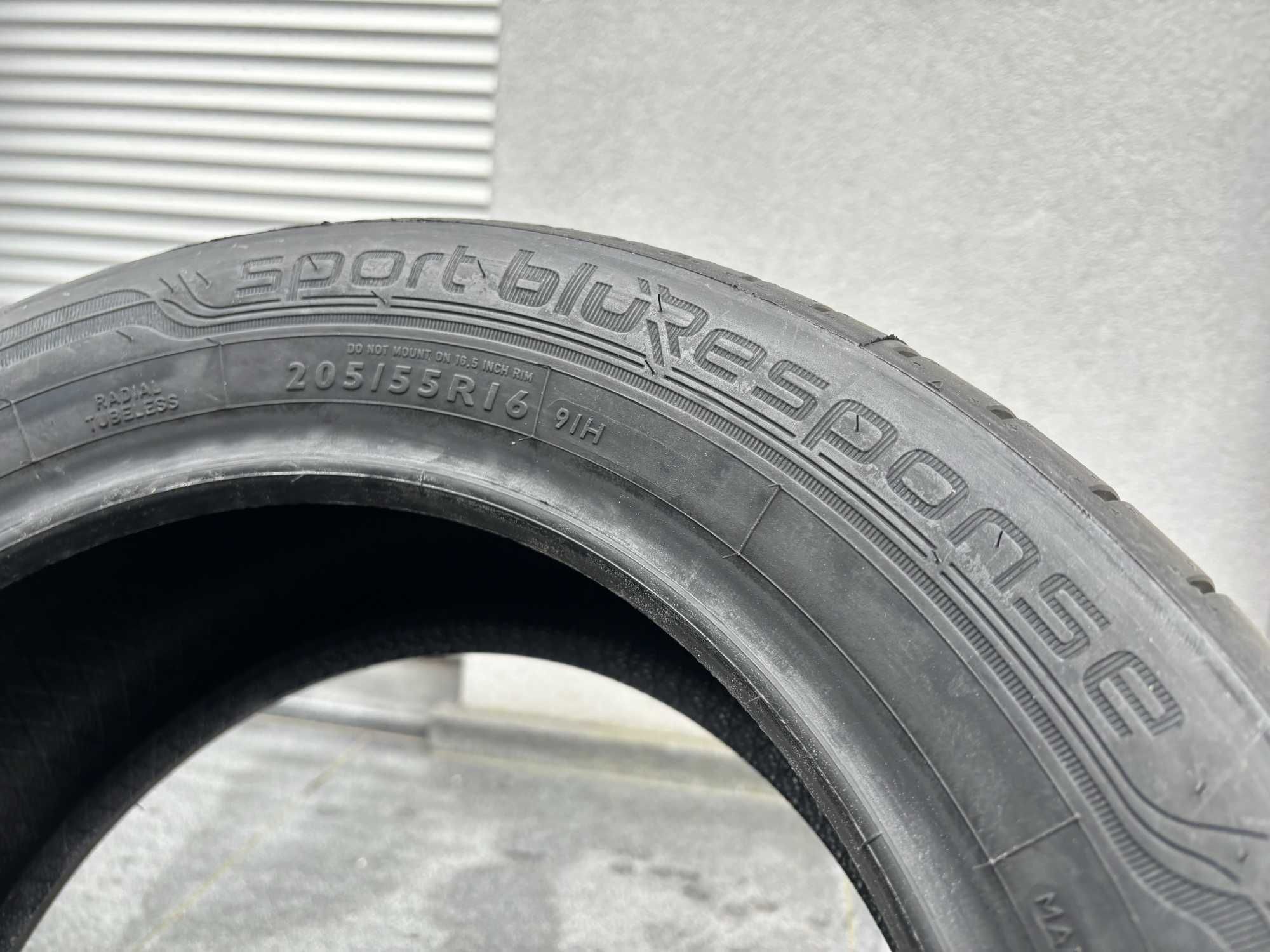 Letnie 205/55R16 Dunlop SportBluResponse prod. 2025r B,A,68db gwarancj