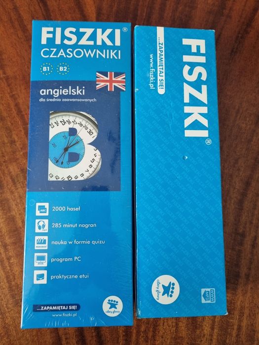 Fiszki do nauki angielskiego pudełko nowe ale otwarte