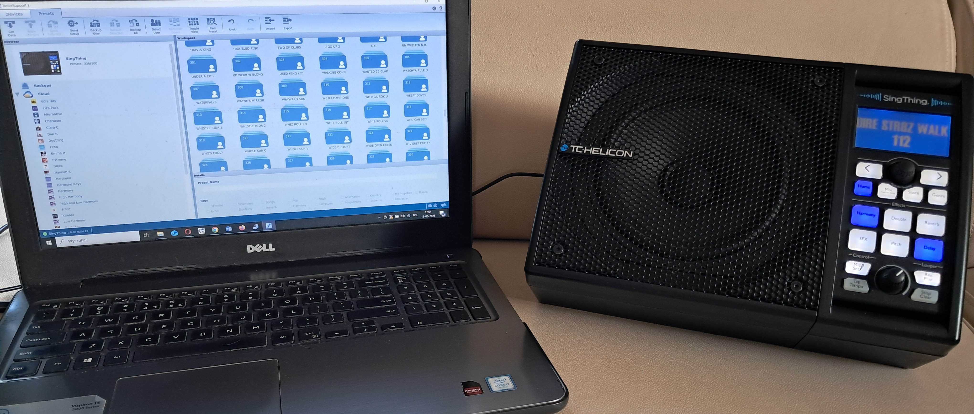 TC Helicon SingThing, 150Wat, Instr EN, Nowe opr, GigBag, MP75, 500 pr