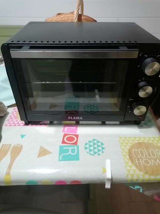 Mini forno flama preto 18 litros