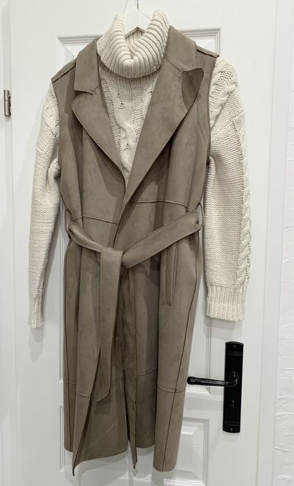 Zara - płaszcz , trencz , narzutka M/L