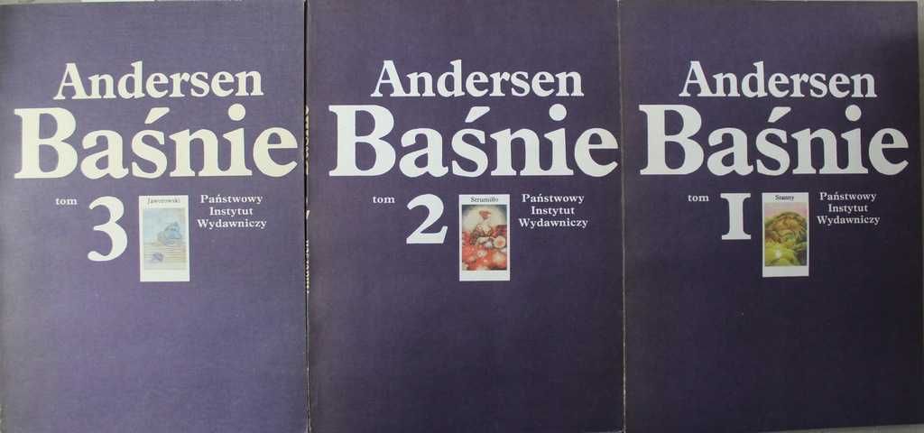 Andersen Baśnie 3 Tomy Hans Christian Andersen