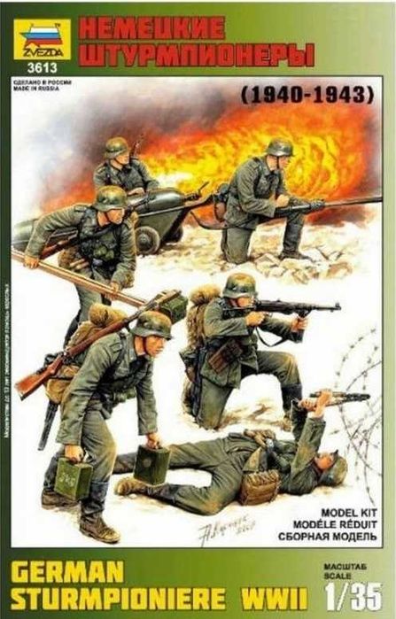 Kits, Figuras modelismo, German Sturmpioniere, escala 1:35