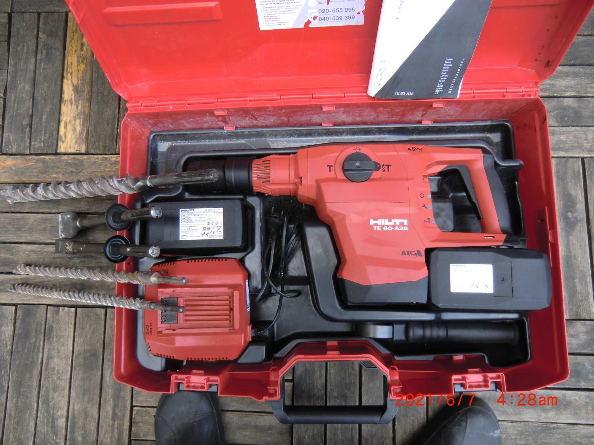 hilti TE 60-A36  ПЕРФОРАТОР