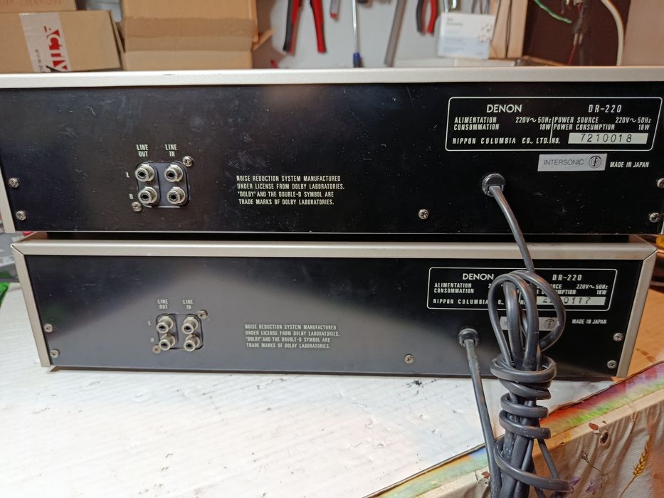 Magnetofon Denon DR-220 dwie sztuki.