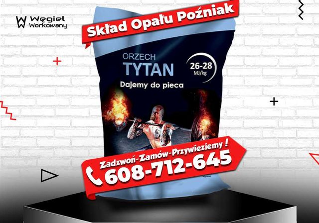 ORZECH TYTAN Sobianek - Wysokokaloryczny Węgiel Workowany