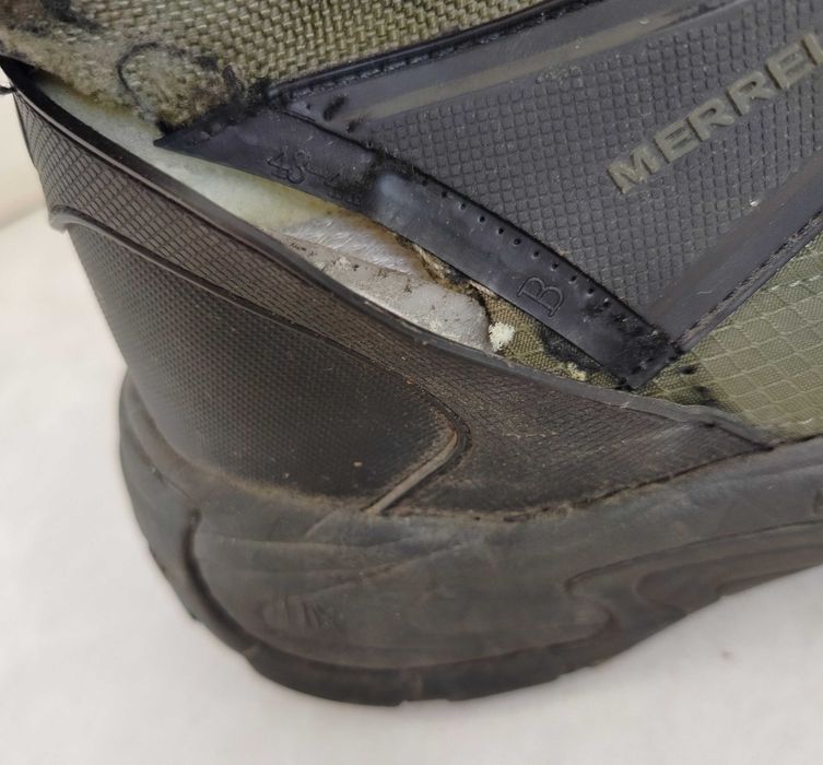 Ботинки треккинговые тканевые Merrel хаки оливковые зимние 42 размер