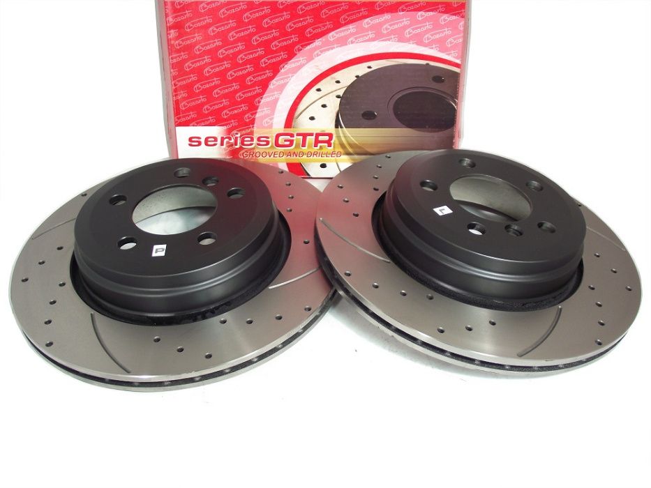 TARCZE hamulcowe Bozarto wiercone BMW E65 E66 730i 735i 730d TYŁ