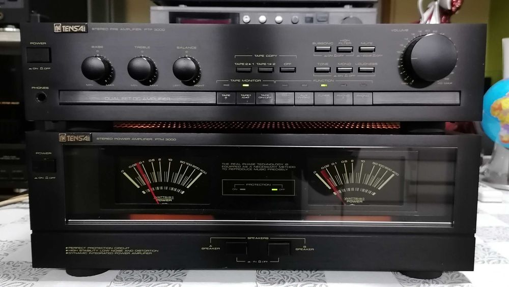 Pré- Amplificador Tensai PTP 3000 + Power Amplificador PTM 3000