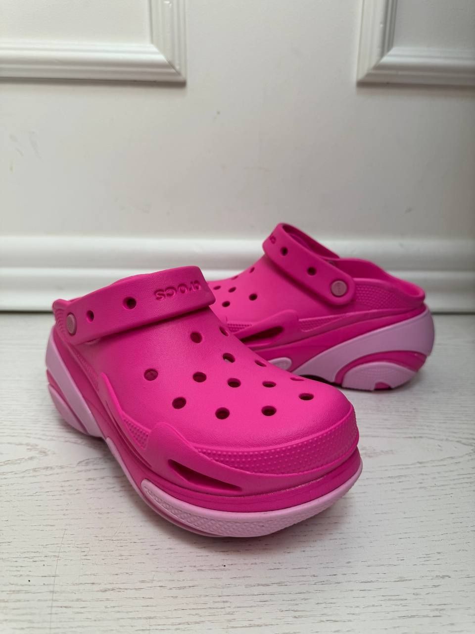 Жіночі сабо на платформі Crocs Bubble Crush Clog крокси Новинка літа