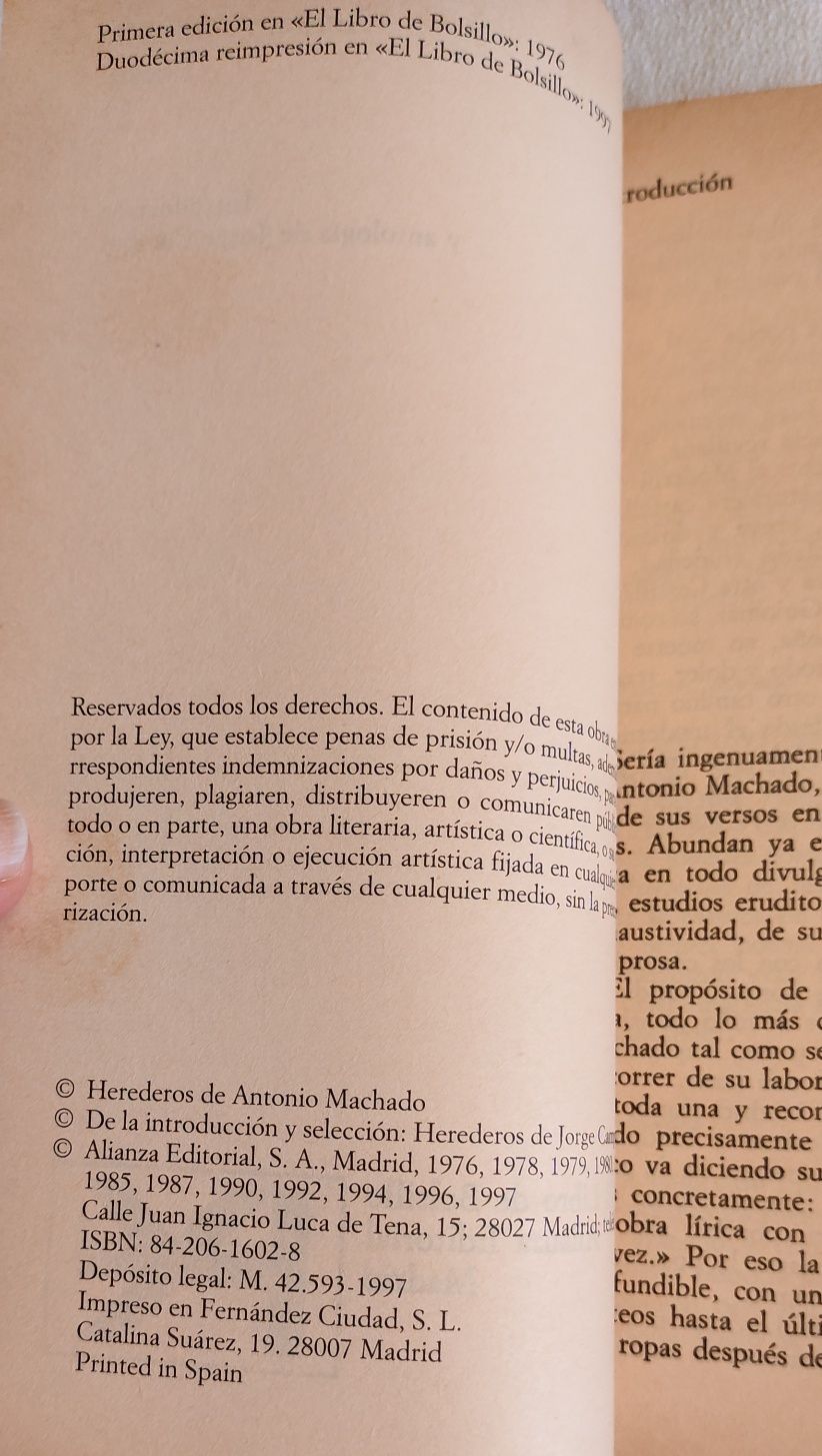 Poesia , Antonio Machado