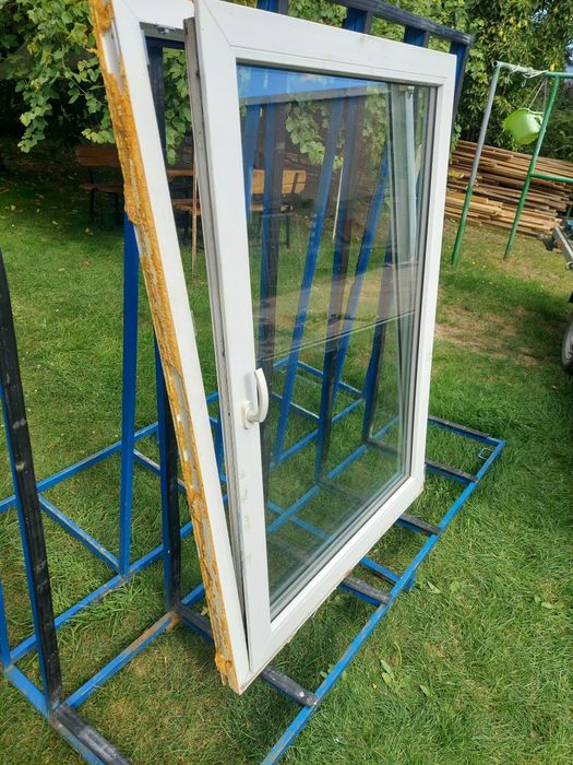 Okno okna z demontażu używane PCV 109x151   RU