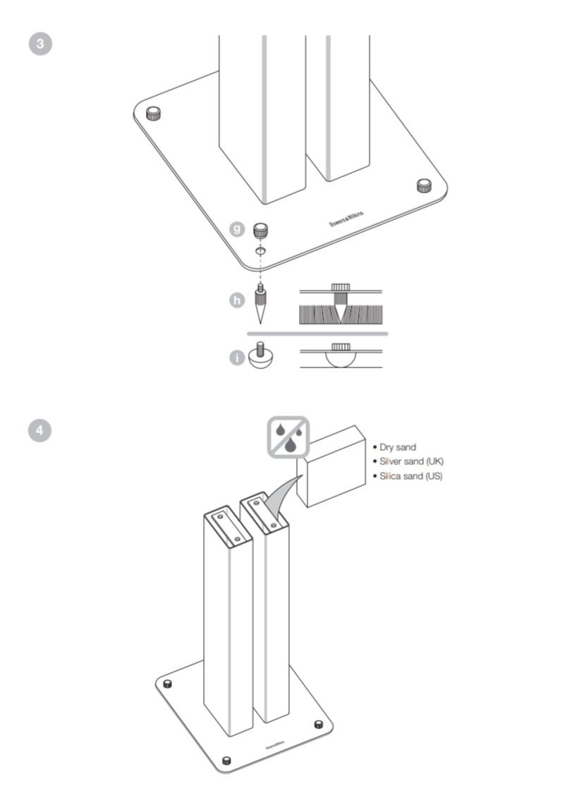Suportes de Coluna Bowers&Wilkins --> B&W STAV24