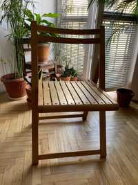 Krzeszło drewniane skadane