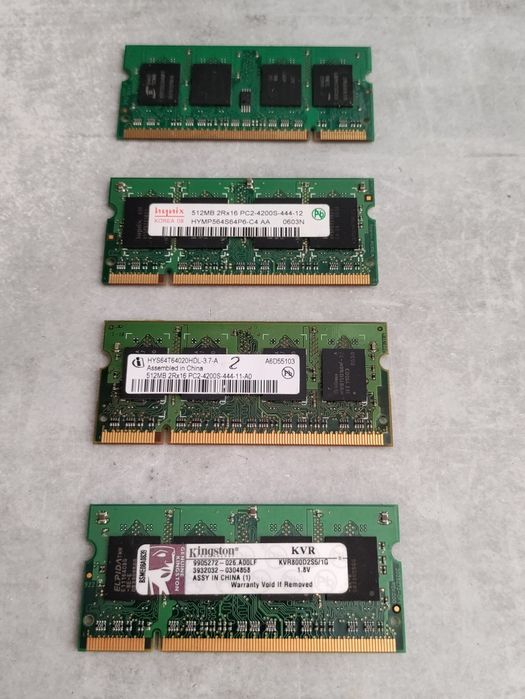 Kości Ram Pamięć Laptop Kingston Kvr 1gb zestaw