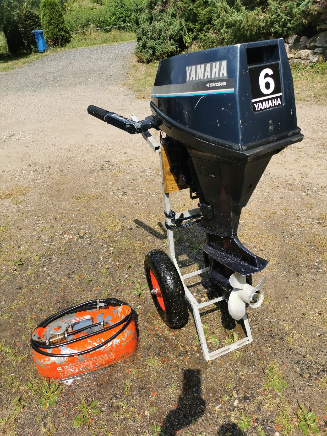 Silnik zaburtowy yamaha 8km stopa krótka, czterosuw.