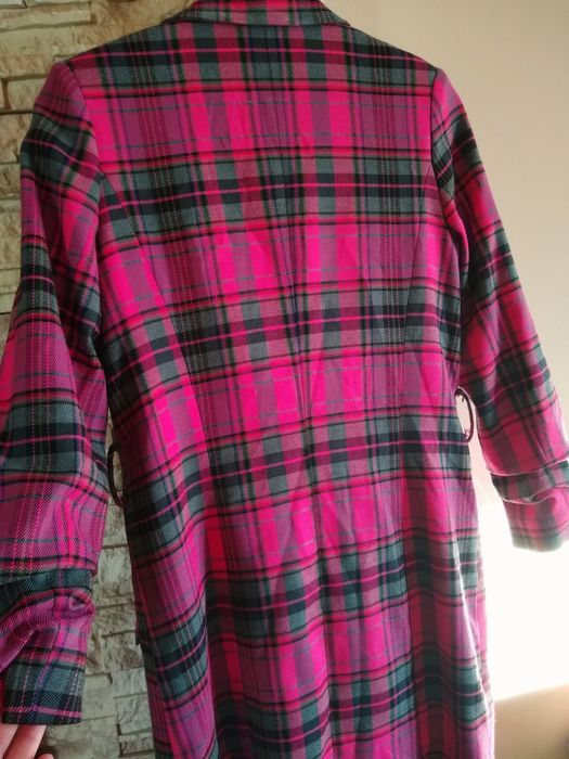 Sukienka marynarka Edan 34 36 marynarka w kratkę z paskiem