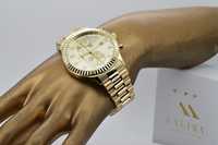 Złoty zegarek z bransoletą męski 14k Geneve mw007ydy&mbw015y Gdańsk