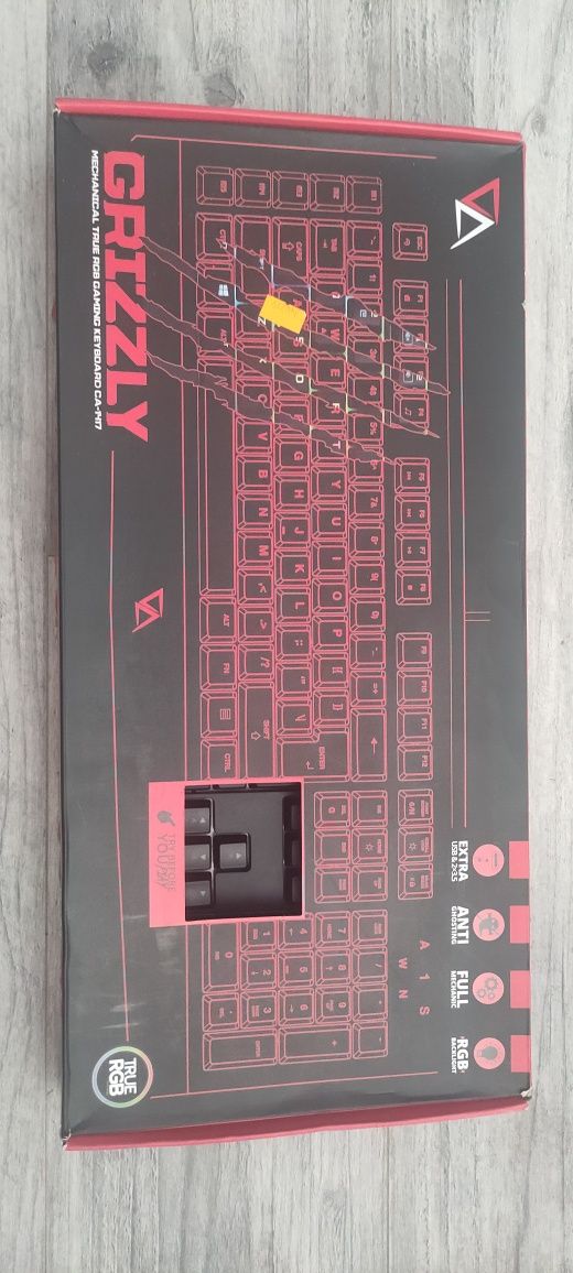 klawiatura mechaniczna california acces grizzly red switch
