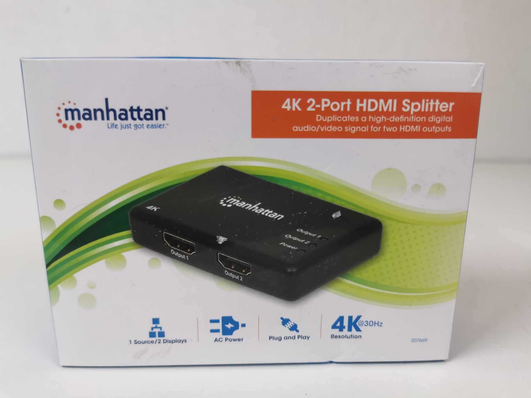 Splitter HDMI 4K 2- Port Manhattan