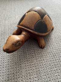 Figurka drewniana żółw