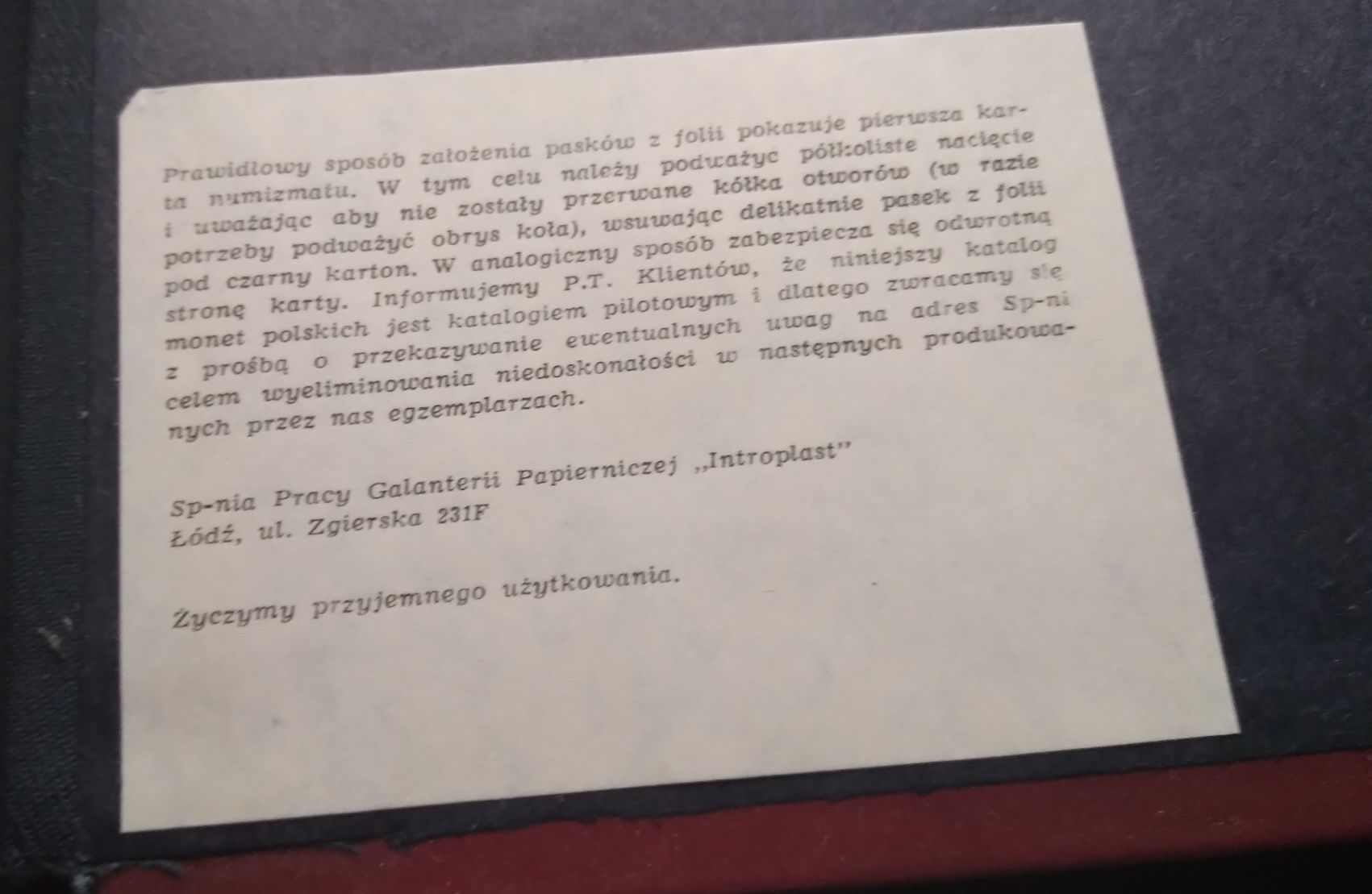 Album klaser Fischer na monety polskie 1949 - 1972