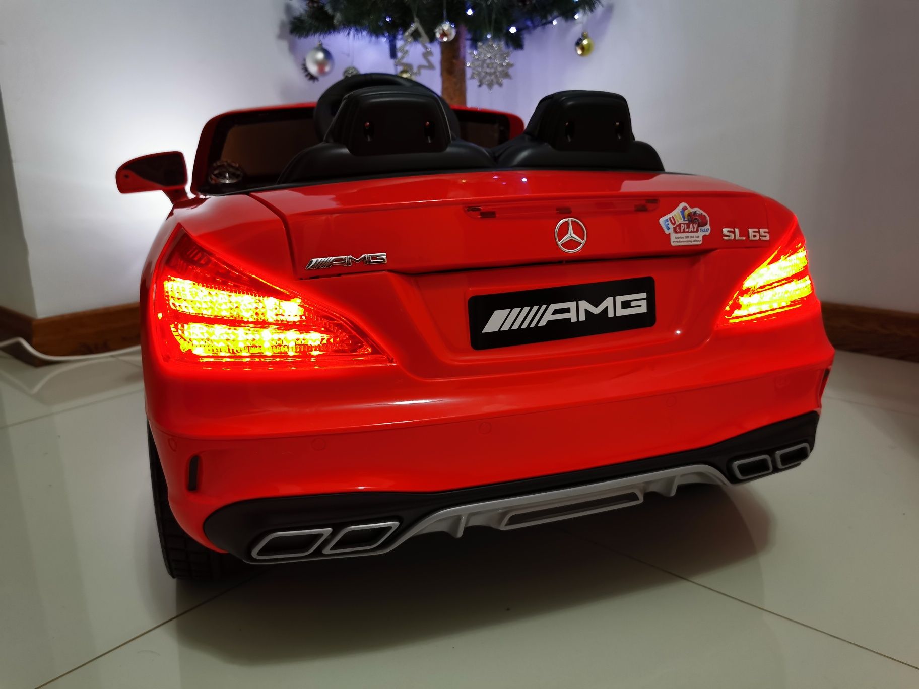 Auto na Akumulator Mercedes SL65 MP3 Czerwony