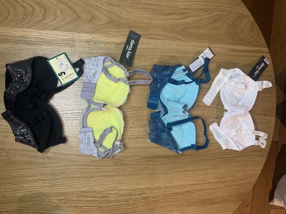 Biustonosz 65D nowy zestaw 4 sztuki polskiej firmy Dama Kier