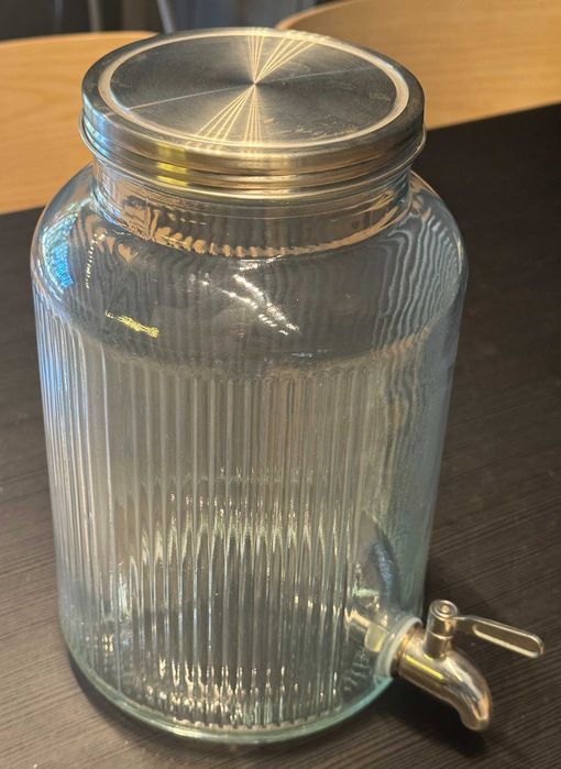Recipiente com torneira, em vidro para 5 L