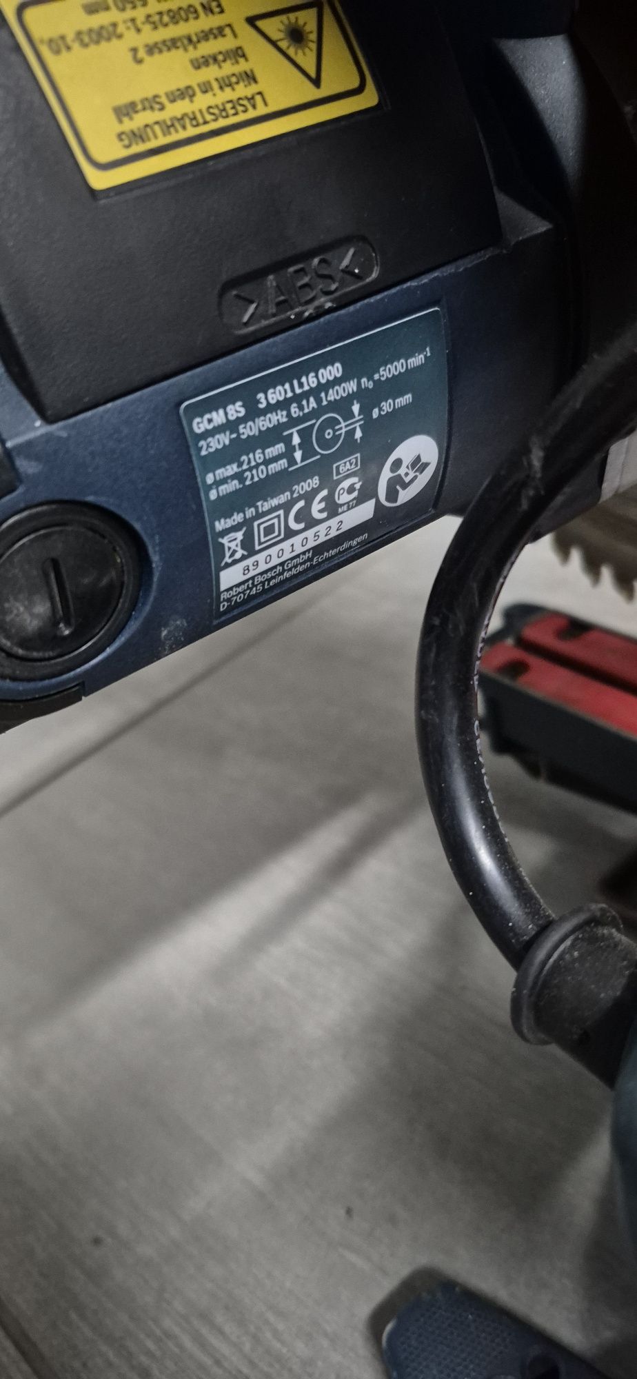 Piła ukosowa ukośnica pilarka bosch GCM 8S laserowa 1400W