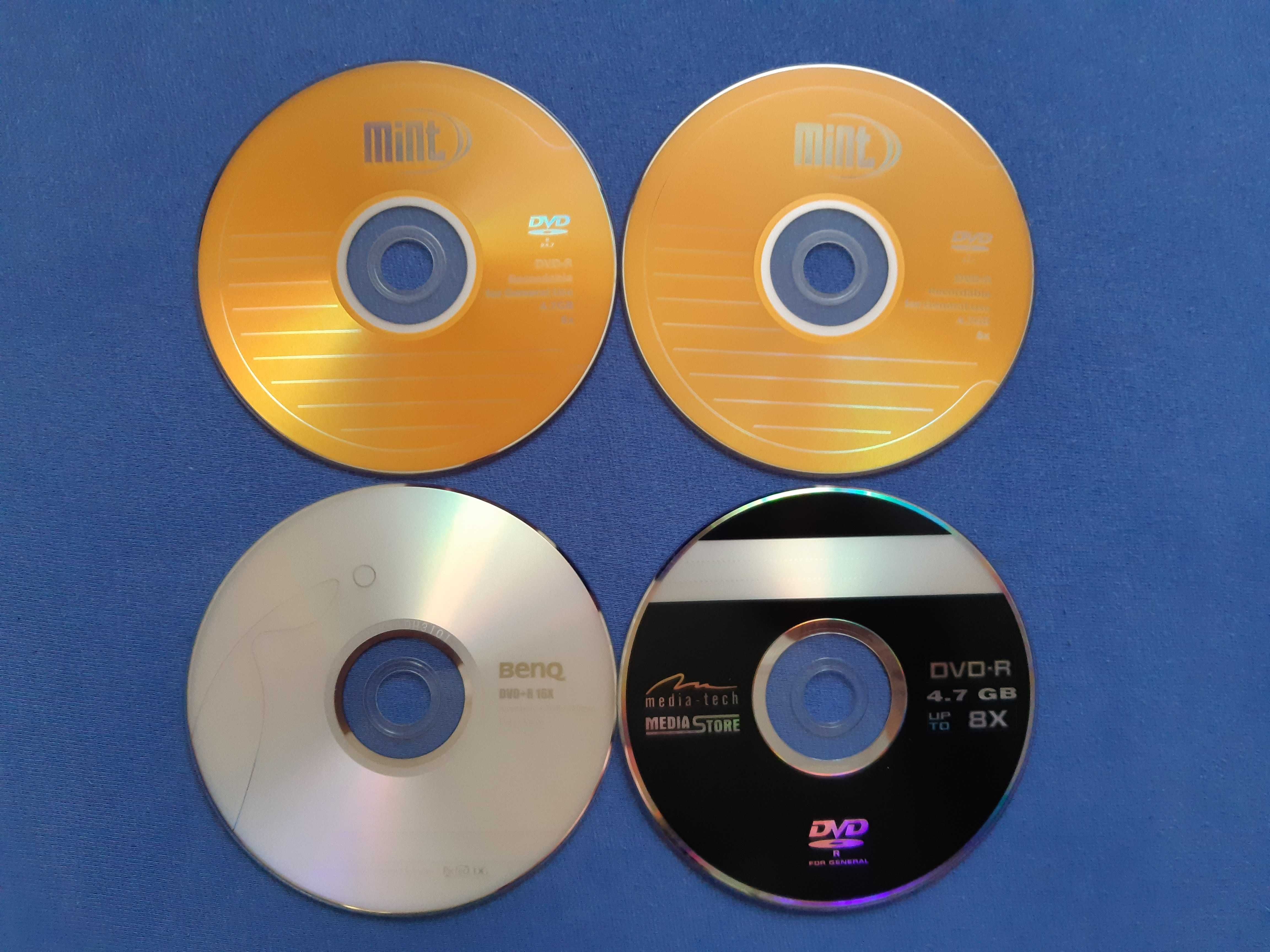 Płyty DVD-R i DVD+R.