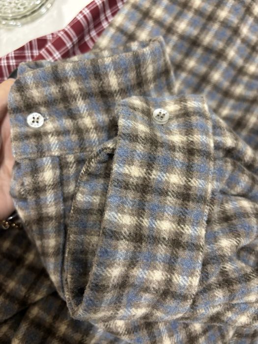 Теплая рубашка в клетку Ace шерсть oversized