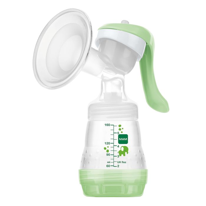 Laktator Mam Manual Breast Pump Zapieczętowany Butelka Smoczek