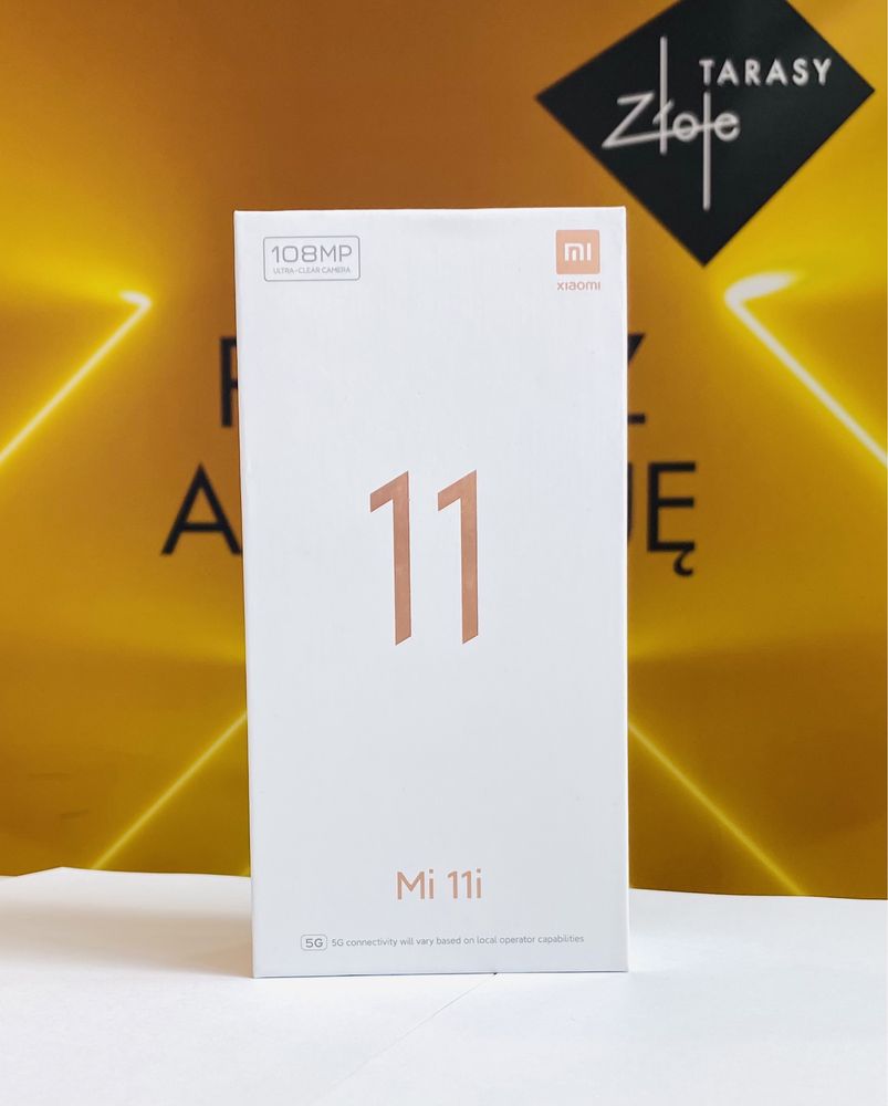 NOWY Xiaomi Mi 11i 5G 8/128GB Black 1500zł Złote Tarasy